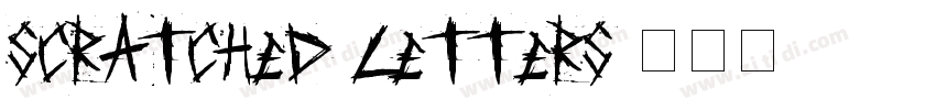 Scratched Letters字体转换